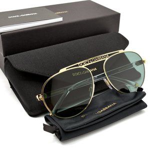 DOLCE&GABBANA DG2235 02/82 GOLD SUNGLASSES